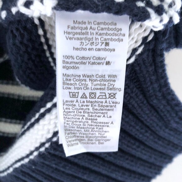 NWT J.Crew Heritage Cotton Relaxed Cardigan in stripe - Picture 4 of 5